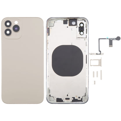 Back Cover with Appearance Imitation of iP15 Pro for iPhone XS(Titanium) by buy2fix