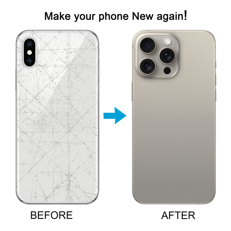 Back Cover with Appearance Imitation of iP15 Pro Max for iPhone XS Max(White) by buy2fix