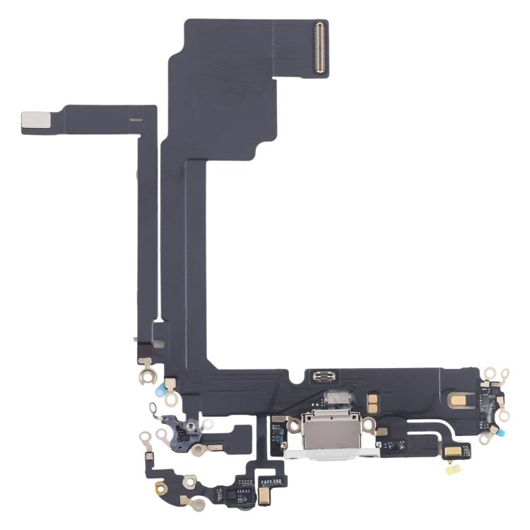 For iPhone 15 Pro Max Charging Port Flex Cable (White) - Flex Cable by buy2fix | Online Shopping UK | buy2fix