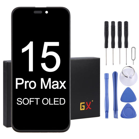 GX Soft OLED Screen For iPhone 15 Pro Max - LCD Related Parts by GX | Online Shopping UK | buy2fix