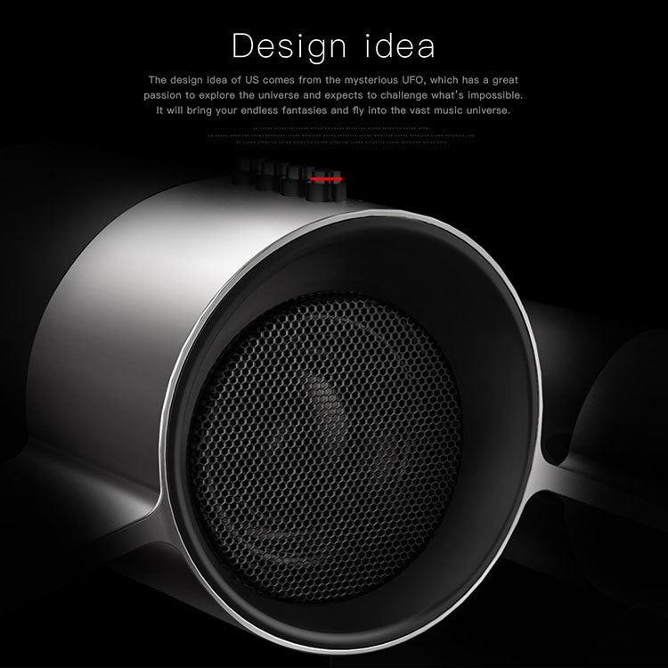 Bluedio US Wireless Bluetooth Satellite Speaker System with Mic(Black) - Desktop Speaker by Bluedio | Online Shopping UK | buy2fix