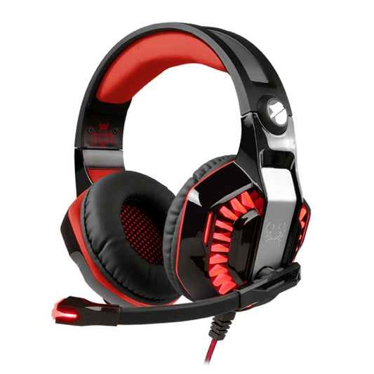 KOTION EACH G2000 Stereo Bass Gaming Headphone with Microphone & LED Light, For PS4, Smartphone, Tablet, Computer, Notebook(Red) by KOTION EACH