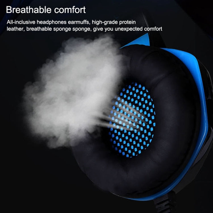 KOTION EACH G2000 Stereo Bass Gaming Headphone with Microphone & LED Light, For PS4, Smartphone, Tablet, Computer, Notebook(Red) by KOTION EACH