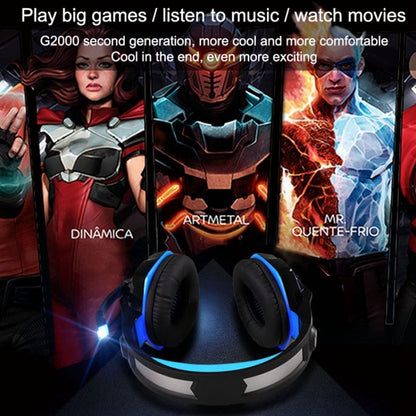 KOTION EACH G2000 Stereo Bass Gaming Headphone with Microphone & LED Light, For PS4, Smartphone, Tablet, Computer, Notebook(Red) by KOTION EACH