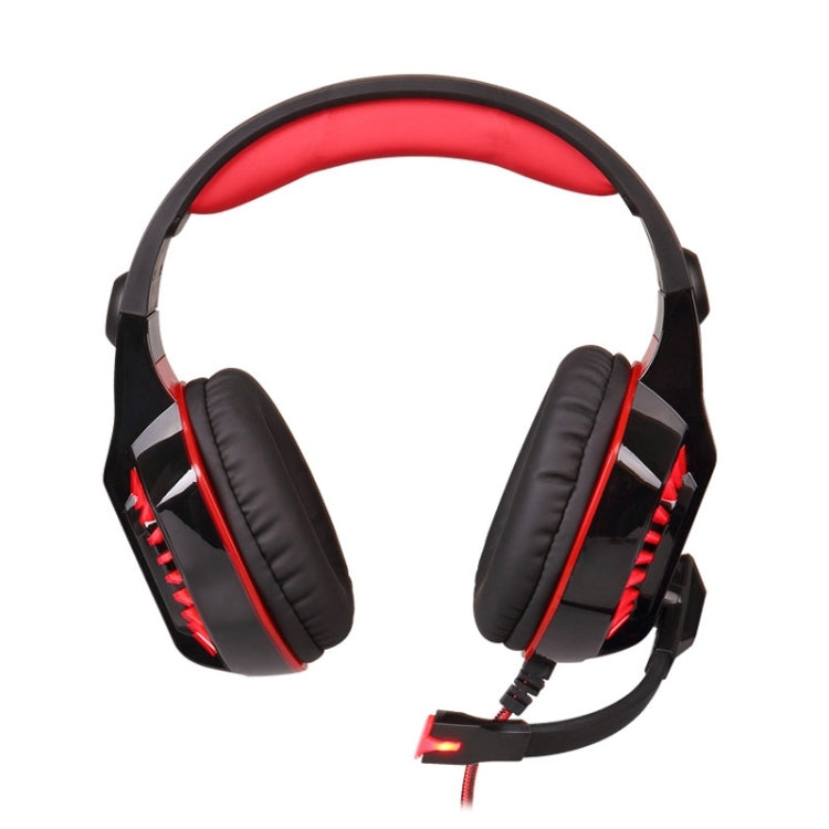 KOTION EACH G2000 Stereo Bass Gaming Headphone with Microphone & LED Light, For PS4, Smartphone, Tablet, Computer, Notebook(Red) by KOTION EACH
