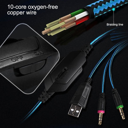 KOTION EACH G2000 Stereo Bass Gaming Headphone with Microphone & LED Light, For PS4, Smartphone, Tablet, Computer, Notebook(Red) by KOTION EACH