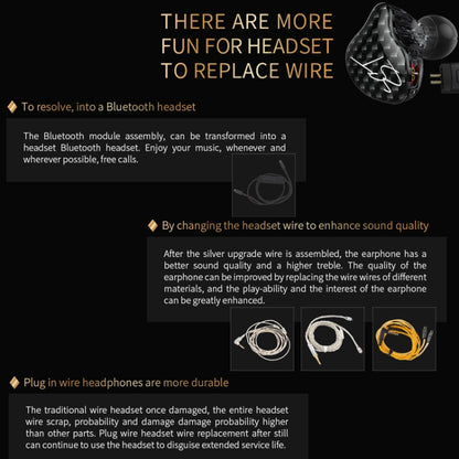 KZ ZST Circle Iron In-ear Mega Bass MP3 Dual Unit Earphone without Microphone (Colour) - In Ear Wired Earphone by KZ | Online Shopping UK | buy2fix