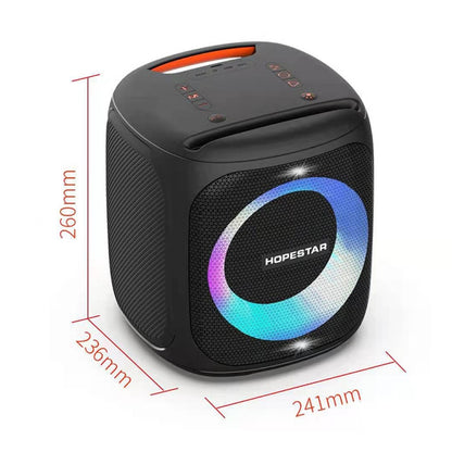 HOPESTAR Party100 Bluetooth 5.0 Portable Waterproof Wireless Bluetooth Speaker with Mobile Charging Function (Black) - Desktop Speaker by HOPESTAR | Online Shopping UK | buy2fix