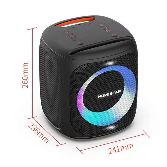 HOPESTAR Party100 Bluetooth 5.0 Portable Waterproof Wireless Bluetooth Speaker with Mobile Charging Function (Black) - Desktop Speaker by HOPESTAR | Online Shopping UK | buy2fix