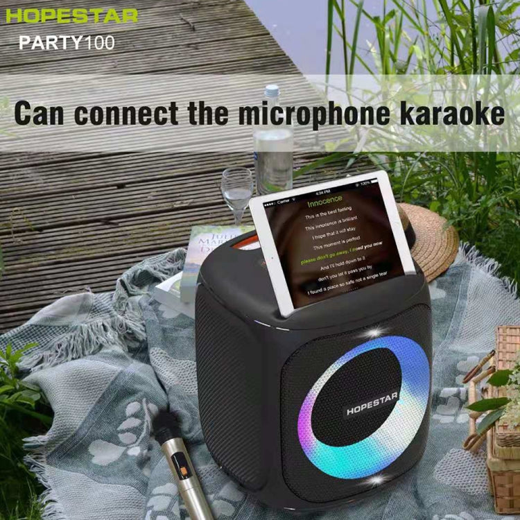HOPESTAR Party100 Bluetooth 5.0 Portable Waterproof Wireless Bluetooth Speaker with Mobile Charging Function (Blue) - Desktop Speaker by HOPESTAR | Online Shopping UK | buy2fix