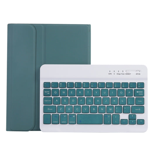 C06B Ultra-thin Candy Colors Bluetooth Keyboard Tablet Case for iPad mini 6 / mini 7 , with Stand & Pen Slot (Dark Green) - For iPad mini by buy2fix | Online Shopping UK | buy2fix