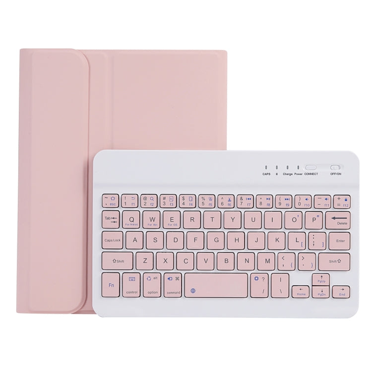 C06B Ultra-thin Candy Colors Bluetooth Keyboard Tablet Case for iPad mini 6 / mini 7 , with Stand & Pen Slot (Pink) - For iPad mini by buy2fix | Online Shopping UK | buy2fix