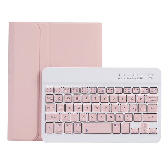 C06B Ultra-thin Candy Colors Bluetooth Keyboard Tablet Case for iPad mini 6 / mini 7 , with Stand & Pen Slot (Pink) - For iPad mini by buy2fix | Online Shopping UK | buy2fix