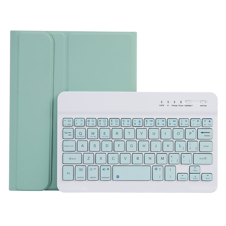 C06B Ultra-thin Candy Colors Bluetooth Keyboard Tablet Case for iPad mini 6 / mini 7 , with Stand & Pen Slot (Green) - For iPad mini by buy2fix | Online Shopping UK | buy2fix