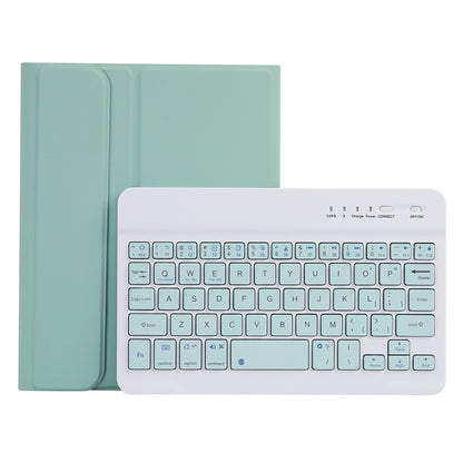 C06B Ultra-thin Candy Colors Bluetooth Keyboard Tablet Case for iPad mini 6 / mini 7 , with Stand & Pen Slot (Green) - For iPad mini by buy2fix | Online Shopping UK | buy2fix