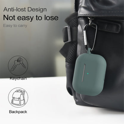 For AirPods Pro 3 in 1 Silicone Earphone Protective Case + Hook + Anti-lost Rope Set(White) - For AirPods Pro by buy2fix | Online Shopping UK | buy2fix