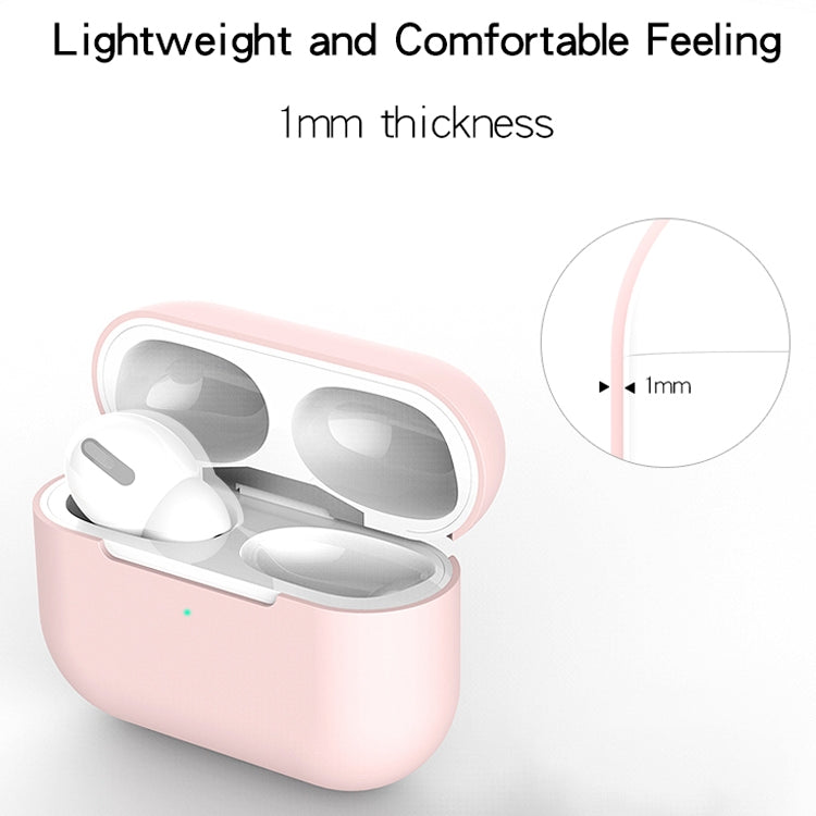 For AirPods Pro 3 in 1 Silicone Earphone Protective Case + Earphones Buckle + Anti-lost Rope Set(Pink) - For AirPods Pro by buy2fix | Online Shopping UK | buy2fix
