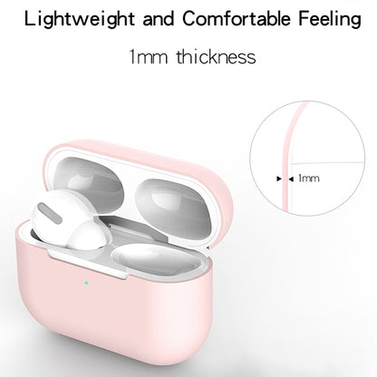 For AirPods Pro 3 in 1 Silicone Earphone Protective Case + Earphones Buckle + Anti-lost Rope Set(Pink) - For AirPods Pro by buy2fix | Online Shopping UK | buy2fix