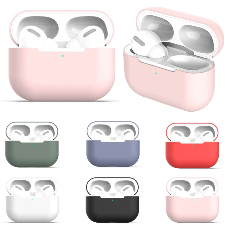 For AirPods Pro 3 in 1 Silicone Earphone Protective Case + Earphones Buckle + Anti-lost Rope Set(Pink) - For AirPods Pro by buy2fix | Online Shopping UK | buy2fix
