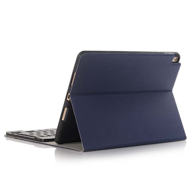 A09B Bluetooth 3.0 Ultra-thin ABS Detachable Bluetooth Keyboard Leather Tablet Case for iPad Air / Pro 10.5 inch (2019), with Pen Slot & Holder (Dark Blue) - For iPad Pro by buy2fix | Online Shopping UK | buy2fix