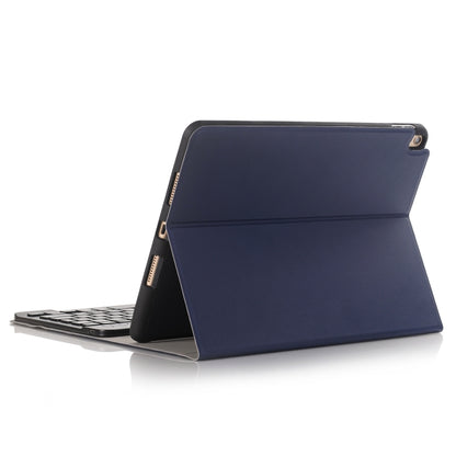 A09B Bluetooth 3.0 Ultra-thin ABS Detachable Bluetooth Keyboard Leather Tablet Case for iPad Air / Pro 10.5 inch (2019), with Pen Slot & Holder (Dark Blue) - For iPad Pro by buy2fix | Online Shopping UK | buy2fix