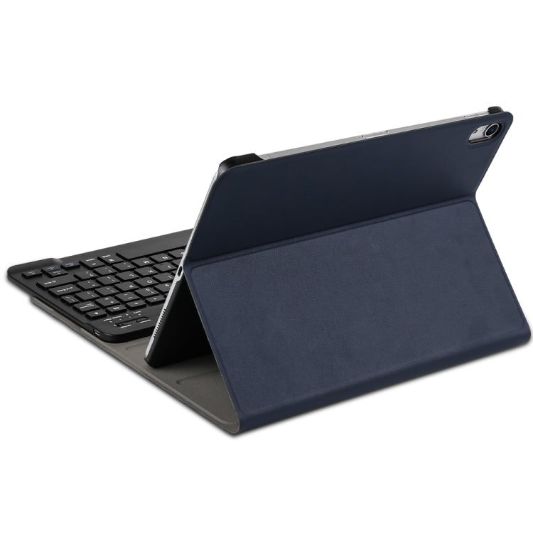 A11 Bluetooth 3.0 Ultra-thin ABS Detachable Bluetooth Keyboard Leather Tablet Case for iPad Air 4 / Air 5 / Pro 11 inch 2022 / 2021 / 2020 / 2018, with Holder (Dark Blue) - For iPad Pro by buy2fix | Online Shopping UK | buy2fix