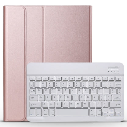 A11 Bluetooth 3.0 Ultra-thin ABS Detachable Bluetooth Keyboard Leather Tablet Case for iPad Air 4 / Air 5 / Pro 11 inch 2022 / 2021 / 2020 / 2018, with Holder (Rose Gold) - For iPad Pro by buy2fix | Online Shopping UK | buy2fix