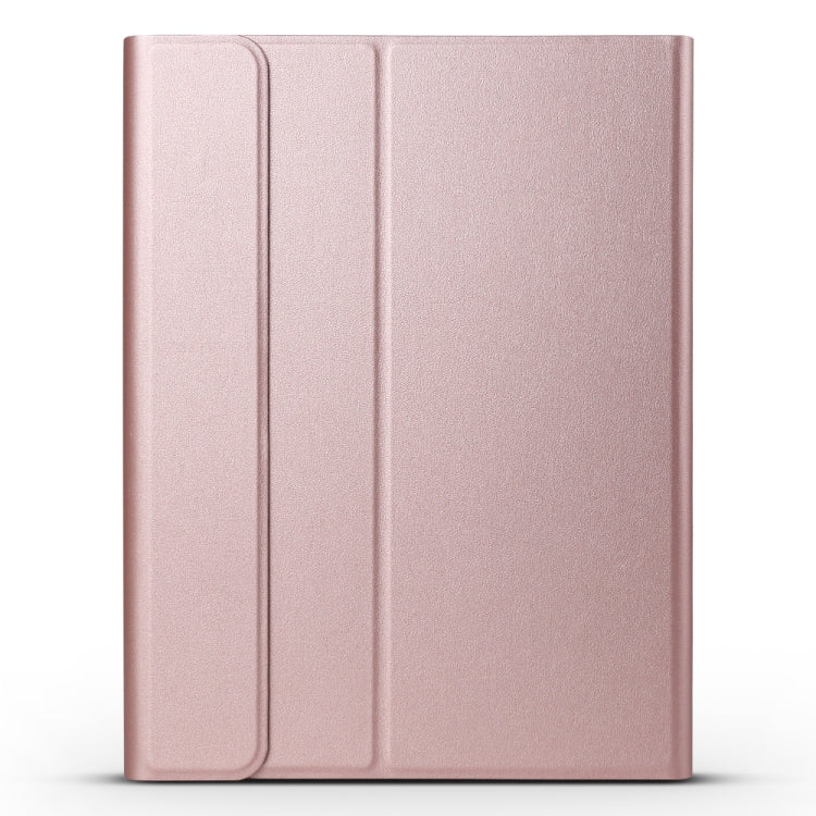 A11 Bluetooth 3.0 Ultra-thin ABS Detachable Bluetooth Keyboard Leather Tablet Case for iPad Air 4 / Air 5 / Pro 11 inch 2022 / 2021 / 2020 / 2018, with Holder (Rose Gold) - For iPad Pro by buy2fix | Online Shopping UK | buy2fix