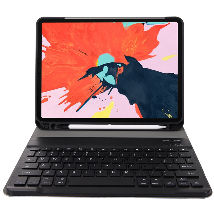 A11B Bluetooth 3.0 Ultra-thin ABS Detachable Bluetooth Keyboard Leather Tablet Case for iPad Air 4 / Air 5 / Pro 11 inch 2022 / 2021 / 2020 / 2018, with Pen Slot & Holder (Black) - For iPad Pro by buy2fix | Online Shopping UK | buy2fix