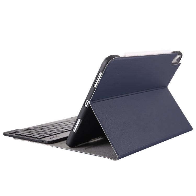 A11B Bluetooth 3.0 Ultra-thin ABS Detachable Bluetooth Keyboard Leather Tablet Case for iPad Air 4 / Air 5 / Pro 11 inch 2022 / 2021 / 2020 / 2018, with Pen Slot & Holder (Dark Blue) - For iPad Pro by buy2fix | Online Shopping UK | buy2fix