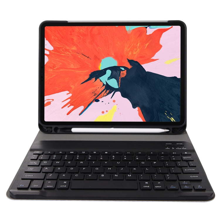 A11B Bluetooth 3.0 Ultra-thin ABS Detachable Bluetooth Keyboard Leather Tablet Case for iPad Air 4 / Air 5 / Pro 11 inch 2022 / 2021 / 2020 / 2018, with Pen Slot & Holder (Dark Blue) - For iPad Pro by buy2fix | Online Shopping UK | buy2fix