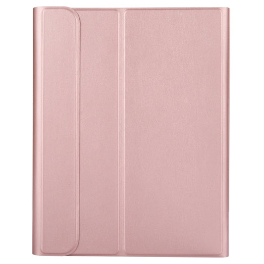 A11B Bluetooth 3.0 Ultra-thin ABS Detachable Bluetooth Keyboard Leather Tablet Case for iPad Air 4 / Air 5 / Pro 11 inch 2022 / 2021 / 2020 / 2018, with Pen Slot & Holder (Rose Gold) - For iPad Pro by buy2fix | Online Shopping UK | buy2fix