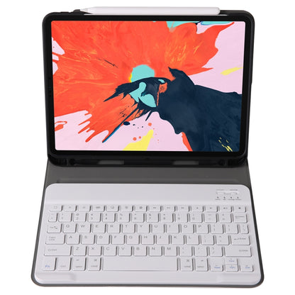 A11B Bluetooth 3.0 Ultra-thin ABS Detachable Bluetooth Keyboard Leather Tablet Case for iPad Air 4 / Air 5 / Pro 11 inch 2022 / 2021 / 2020 / 2018, with Pen Slot & Holder (Rose Gold) - For iPad Pro by buy2fix | Online Shopping UK | buy2fix
