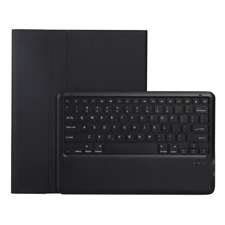 A12B Bluetooth 3.0 Ultra-thin Detachable Bluetooth Keyboard Leather Tablet Case for iPad Air 13 2024 / 2025 / Pro 12.9 inch 2022 / 2021 / 2020 / 2018, with Pen Slot & Holder(Black) - For iPad Pro by buy2fix | Online Shopping UK | buy2fix