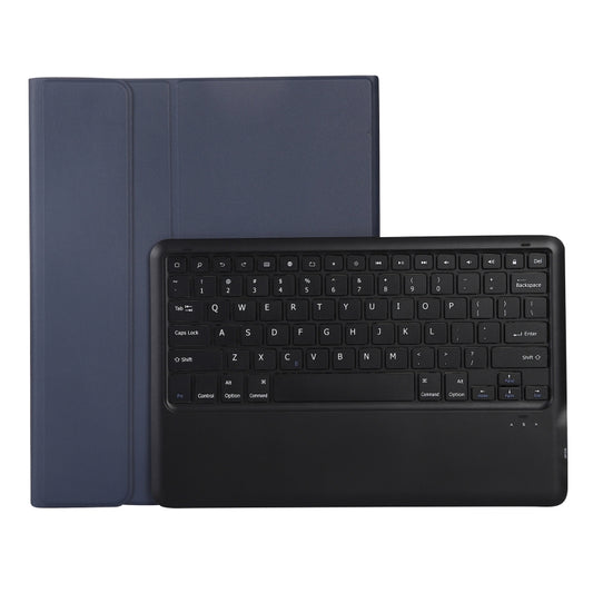 A12B Bluetooth 3.0 Ultra-thin Detachable Bluetooth Keyboard Leather Tablet Case for iPad Air 13 2024 / 2025 / Pro 12.9 inch 2022 / 2021 / 2020 / 2018, with Pen Slot & Holder(Dark Blue) - For iPad Pro by buy2fix | Online Shopping UK | buy2fix