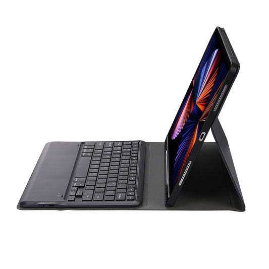 A12B Bluetooth 3.0 Ultra-thin Detachable Bluetooth Keyboard Leather Tablet Case for iPad Air 13 2024 / 2025 / Pro 12.9 inch 2022 / 2021 / 2020 / 2018, with Pen Slot & Holder(Dark Blue) - For iPad Pro by buy2fix | Online Shopping UK | buy2fix