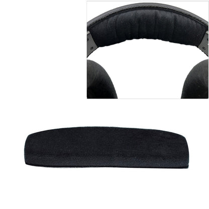 2 PCS For Sennheiser HD515 / HD555 / HD595 / HD598 / HD558 / PC360 Flannel Replacement Headband Head Beam Headgear Cover(Black) - Earmuff & Pad by buy2fix | Online Shopping UK | buy2fix