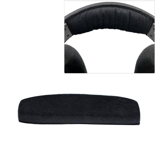 2 PCS For Sennheiser HD515 / HD555 / HD595 / HD598 / HD558 / PC360 Flannel Replacement Headband Head Beam Headgear Cover(Black) - Earmuff & Pad by buy2fix | Online Shopping UK | buy2fix