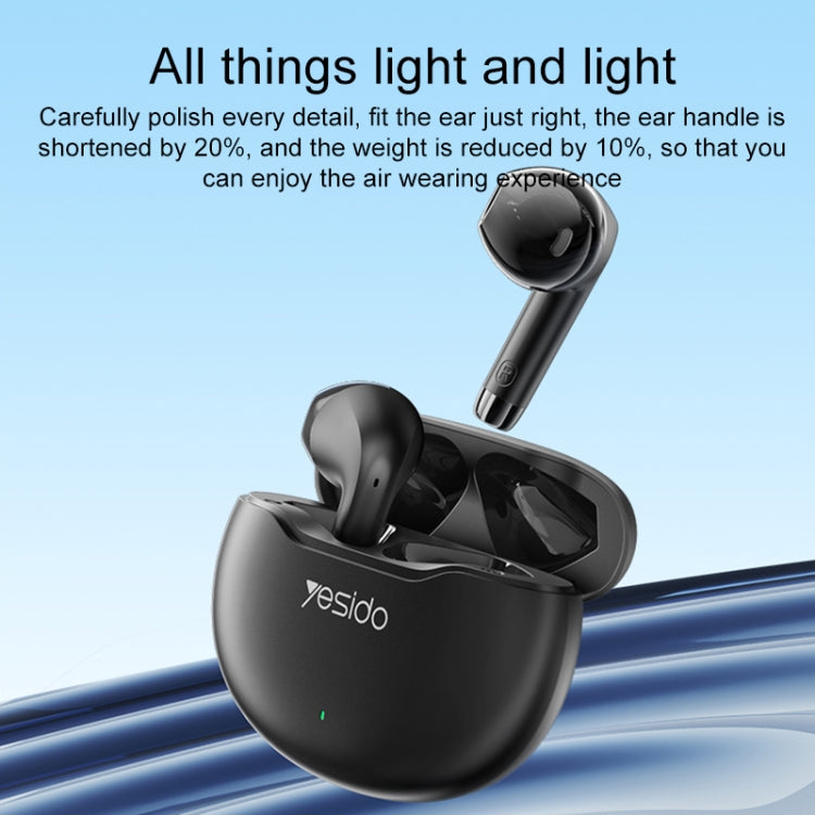 Yesido TWS21 Bluetooth 5.3 TWS Wireless Bluetooth Earphone (Black) by Yesido