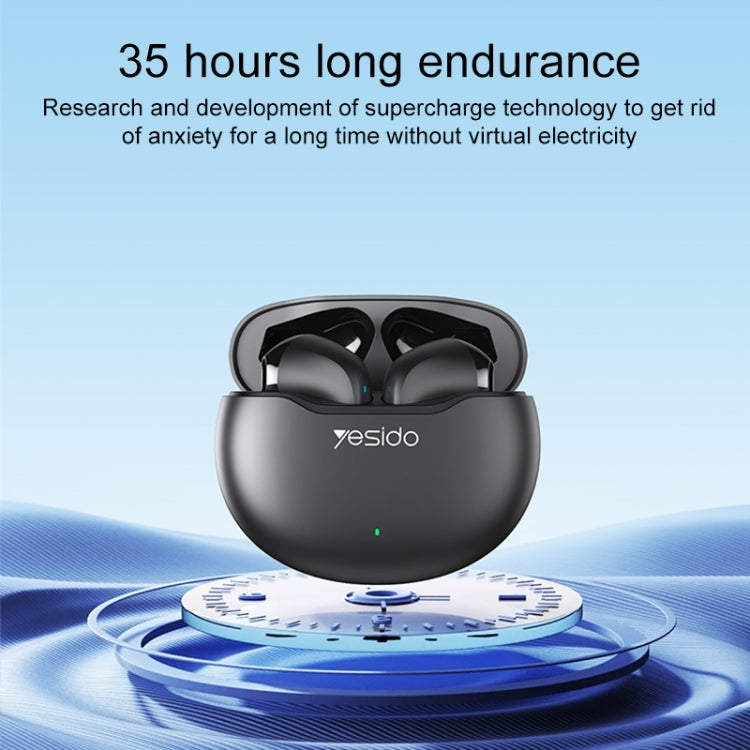 Yesido TWS21 Bluetooth 5.3 TWS Wireless Bluetooth Earphone (Black) by Yesido