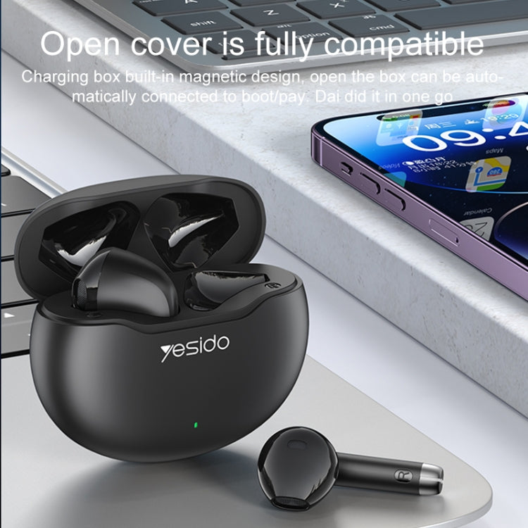 Yesido TWS21 Bluetooth 5.3 TWS Wireless Bluetooth Earphone (Black) by Yesido