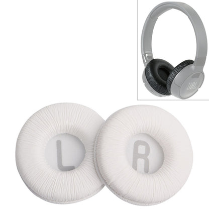 2 PCS For JBL Tune 600BTNC / T500BT / T450BT Earphone Cushion Cover Earmuffs Replacement Earpads with Mesh(White) - Earmuff & Pad by buy2fix | Online Shopping UK | buy2fix