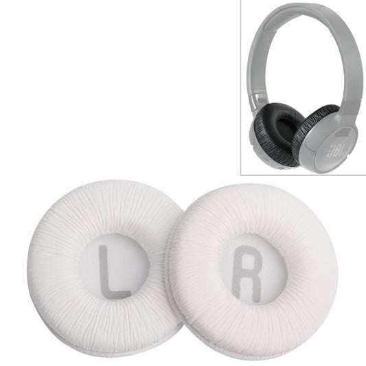 2 PCS For JBL Tune 600BTNC / T500BT / T450BT Earphone Cushion Cover Earmuffs Replacement Earpads with Mesh(White) - Earmuff & Pad by buy2fix | Online Shopping UK | buy2fix