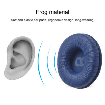 2 PCS For JBL Tune 600BTNC / T500BT / T450BT Earphone Cushion Cover Earmuffs Replacement Earpads with Mesh(White) - Earmuff & Pad by buy2fix | Online Shopping UK | buy2fix