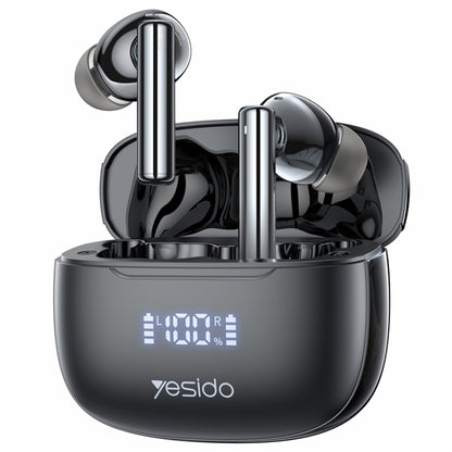 Yesido TWS23 Bluetooth 5.3 LED Digital Display TWS ANC Noise Reduction Wireless Bluetooth Earphone by Yesido