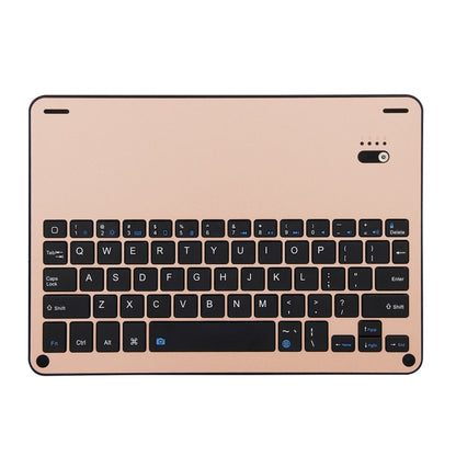 FT-1038B Detachable Bluetooth 3.0 Aluminum Alloy Keyboard + Lambskin Texture Leather Tablet Case for iPad Air / Air 2 / iPad Pro 9.7 inch, with Water Repellent / Three-gear Angle Adjustment / Magnetic / Sleep Function (Gold) - For iPad Pro by buy2fix | Online Shopping UK | buy2fix