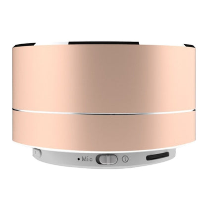 A10 Mini Portable Bluetooth Speaker Built-in MIC & LED, Support Hands-free Calls & TF Card(Gold) - Desktop Speaker by buy2fix | Online Shopping UK | buy2fix