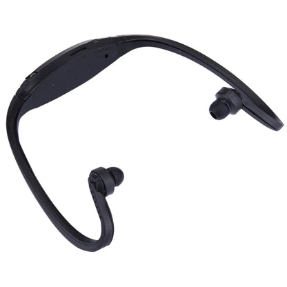 SH-W1FM Life Waterproof Sweatproof Stereo Wireless Sports Earbud Earphone In-ear Headphone Headset(Black) - Sport Earphone by buy2fix | Online Shopping UK | buy2fix