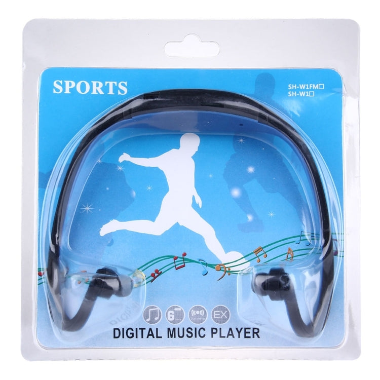 SH-W1FM Life Waterproof Sweatproof Stereo Wireless Sports Earbud Earphone In-ear Headphone Headset(Dark Blue) - Sport Earphone by buy2fix | Online Shopping UK | buy2fix