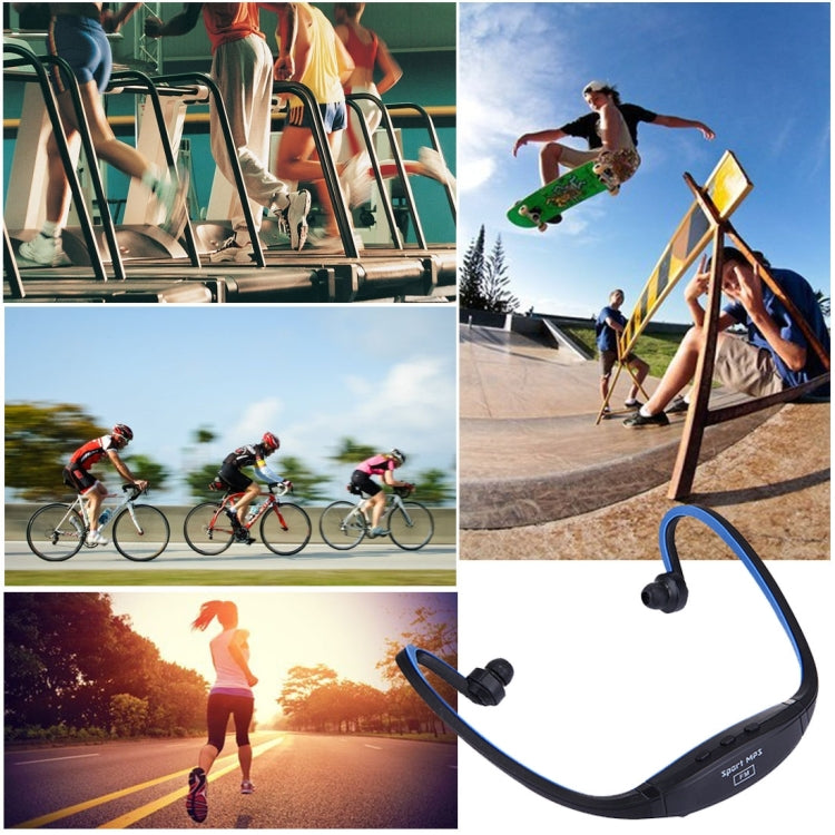 SH-W1FM Life Waterproof Sweatproof Stereo Wireless Sports Earbud Earphone In-ear Headphone Headset(Dark Blue) - Sport Earphone by buy2fix | Online Shopping UK | buy2fix